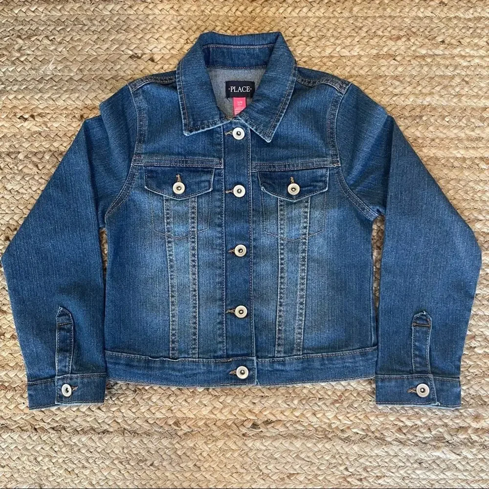 NWT Childrens Place Denim Jacket Size 7/8
